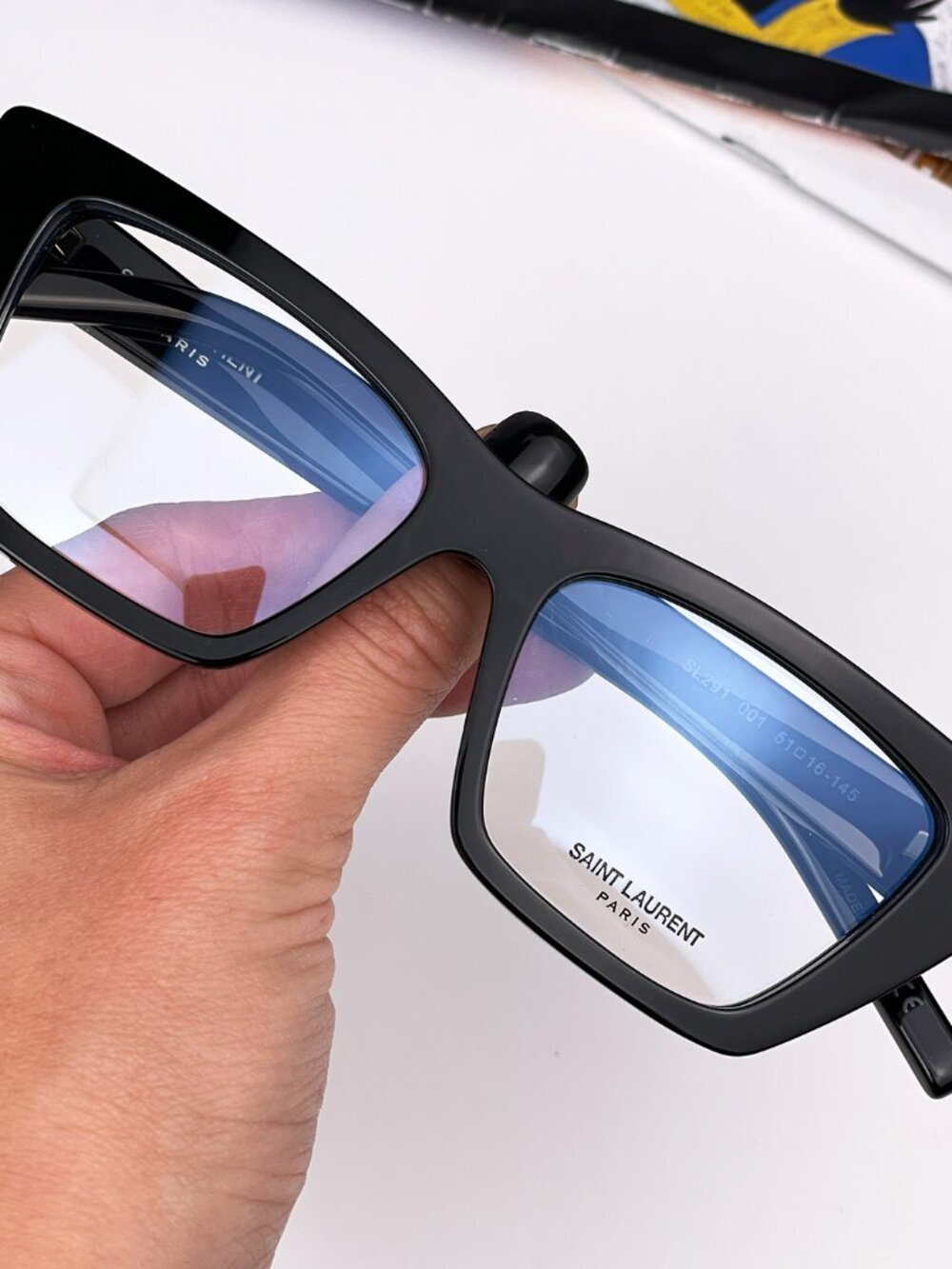 SAINT LAURENT SL291 001 BLACK CAT EYE EYEGLASSES - Picture 2 of 10